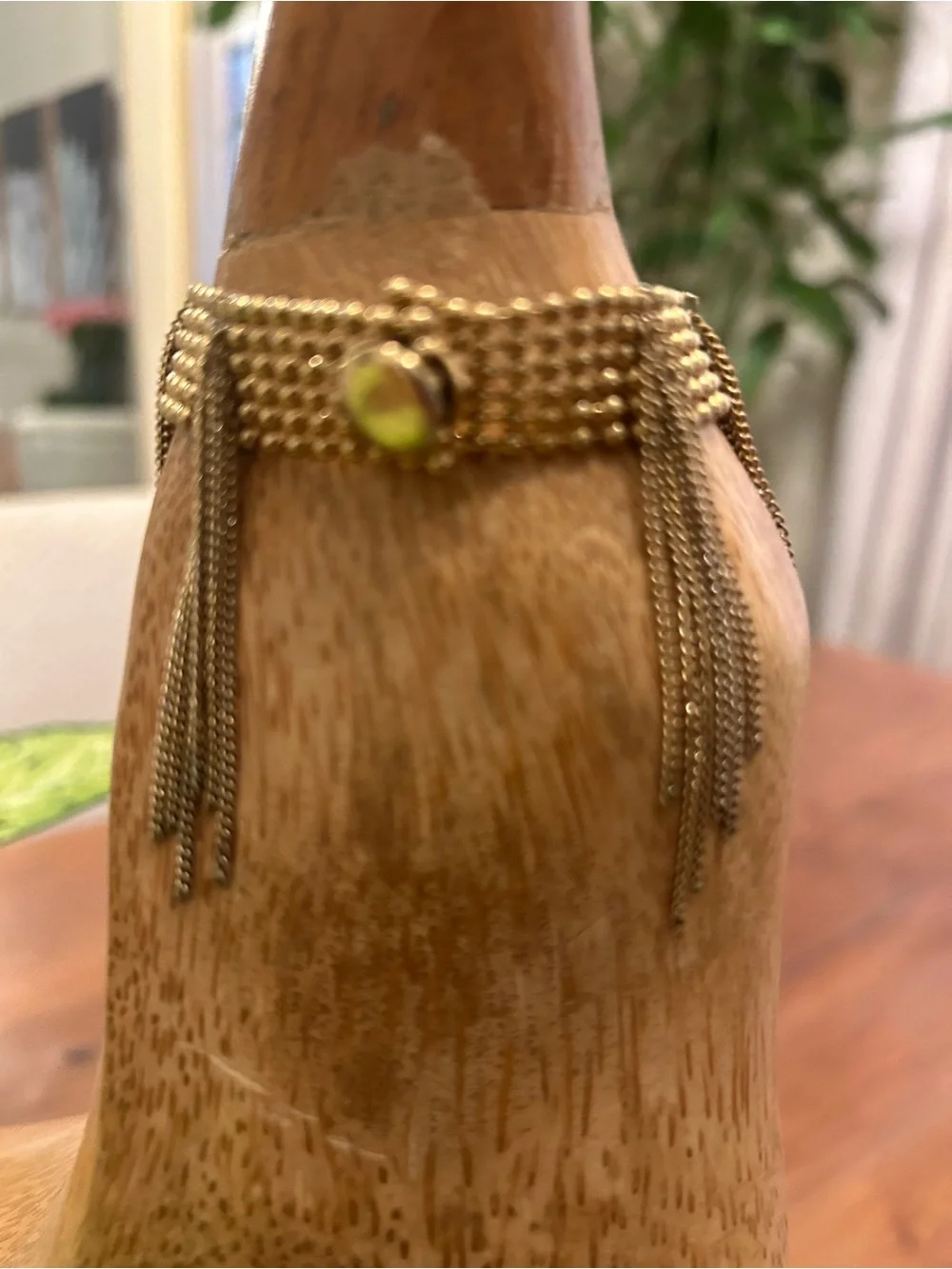 Banana Republic Gold-Tone Fringe Chain Bracelet